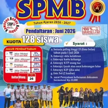 SPMB (Sistem Penerimaan Murid Baru) Tahun Ajaran 2026/2027